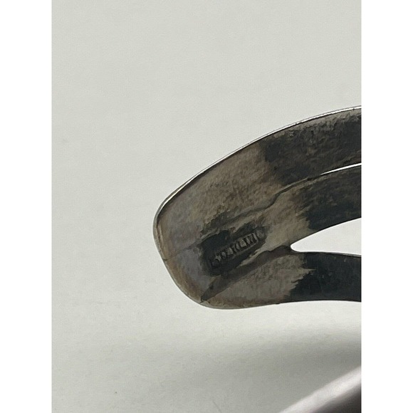 Vintage Sterling Silver Waves Cuff Modern Bracelet 39g - Picture 8 of 10